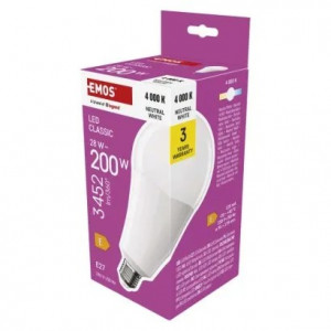 ŻARÓWKA LED CLASSI A95 E27 28W NEUTRALNA BIEL
