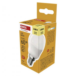 ŻARÓWKA LED BASIC MINI GLOBE E14 9,4W C.BIAŁA (60 