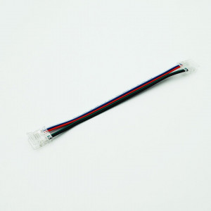 Złączka dwustronna 12mm RGBW COB CLICK z przewodem