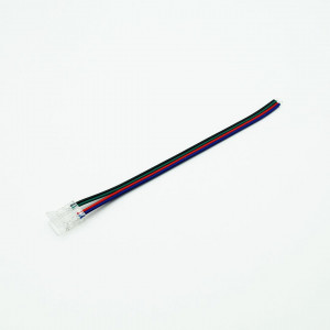 Złączka jednostronna 10mm RGB COB CLICK z przewodem