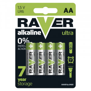 Bateria alkaliczna Raver Ultra Alkaline AA (LR6) blister 4 szt.