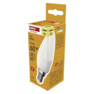 ŻARÓWKA LED BASIC ŚWIECZKA E14 9,4W C.BIAŁA (60W)